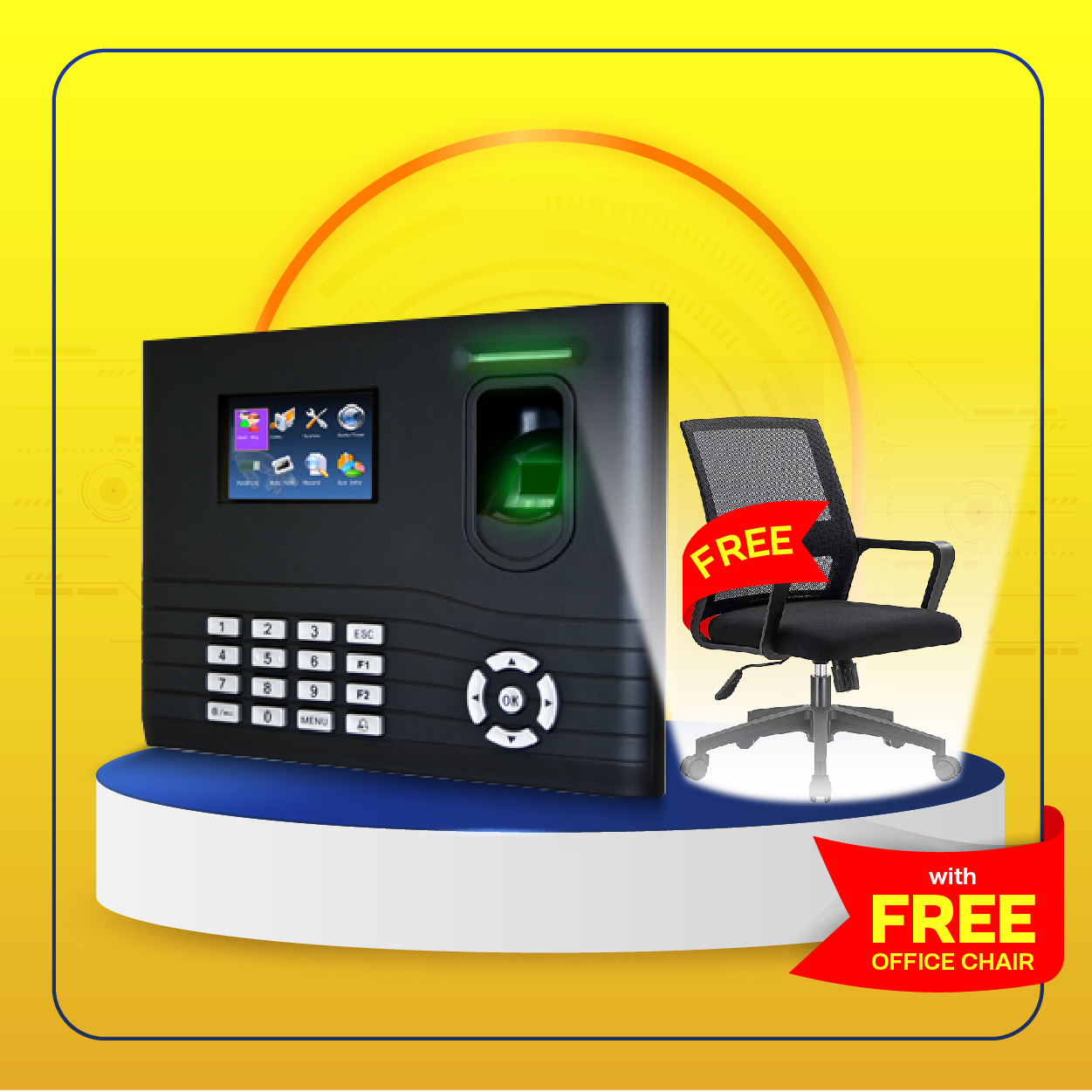 Zkteco in01 a time and attendance device officeworks ph