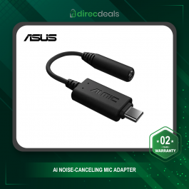ASUS AI Noise-Canceling Mic Adapter with USB-C to 3.5 mm connection delivers unmatched crystal-clear