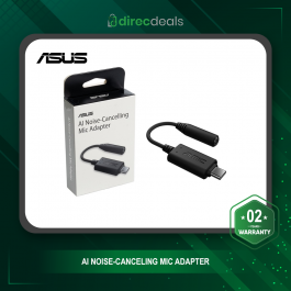 ASUS AI Noise-Canceling Mic Adapter with USB-C to 3.5 mm connection delivers unmatched crystal-clear