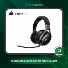 Corsair Virtuoso RGB Wireless Gaming Headset – High-Fidelity 7.1 Surround Sound – Memory Foam Earcup