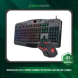 Redragon S101-3 Wired Gaming Keyboard RGB Backlit and Gaming Mouse Red Backlit 2in1 Combo (Pre Order)