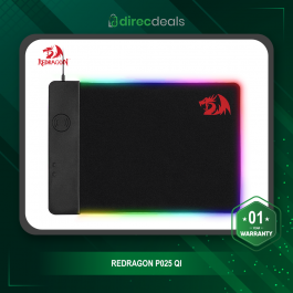 Redragon P025 Qi 10w Fast Wireless Charging RGB Backlit Mouse Pad, Large Soft Gaming Mouse Mat with Triple Protection Wireless Phone Charger, Thick Mat with Anti-Slip Rubber Base