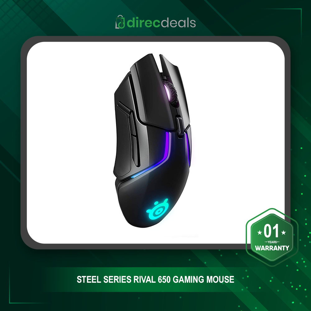 vase rear widower Steel Series Rival 650 Wireless Gaming Mouse with TrueMove 3 Optical Sensor  | OfficeWorks.ph