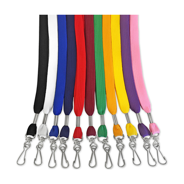 5pcs ID Lace Glossy with rope 1cm - ID Lanyard with rope holder ID Lace  Plain