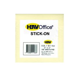 HBW Sticky Note 3×3 100’s