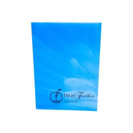 Blue Feather Notebook Padded 80lvs 5×7