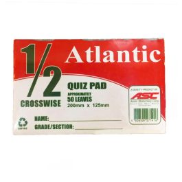 Atlantic Quiz Pad Paper 1/2″ Crosswise 50 Leaves
