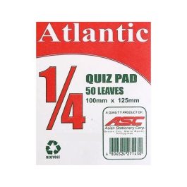 Atlantic Quiz Pad Paper 1/4 50 Leaves