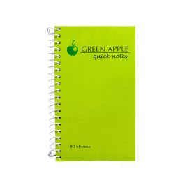 Green Apple Notebook Spring 80lvs 5×7