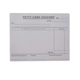 Petty Cash Voucher 1 Pad